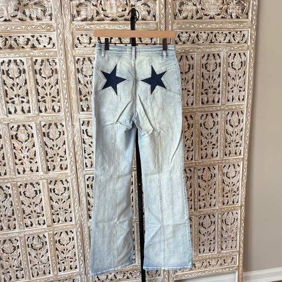 Free People Firework Light Blue Flared Jeans - Picture 3 of 3